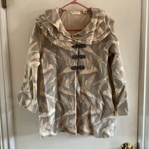 sleeping on snow bird print jacket